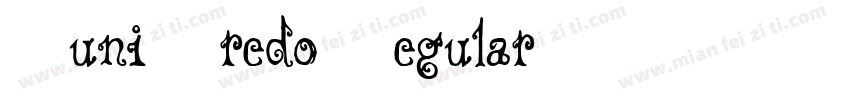 Huni Fredo Regular字体转换